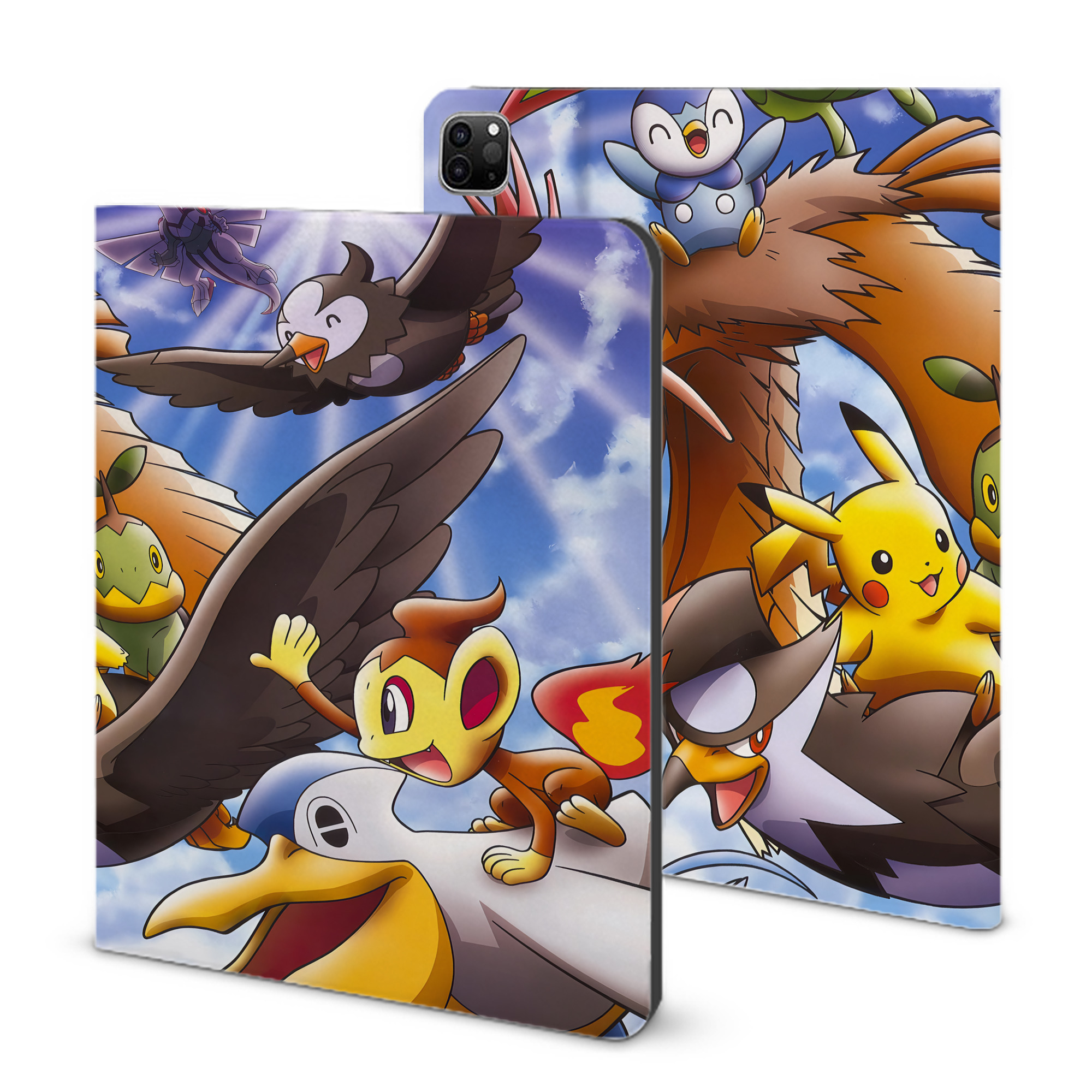 （画像用） ポケットモンスター Pokémon IPad ケース ブック型 PUレザー TPU 耐衝撃 軽量 薄型 ペン収納なし 全面保護 IPad 各モデル対応